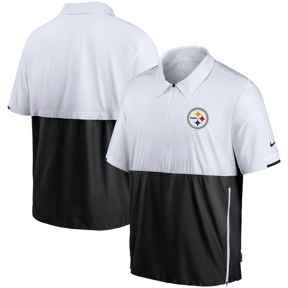 New Nike Pittsburgh  Steelers  Mens NFL Football Short Sleeve Jacket Size Medium